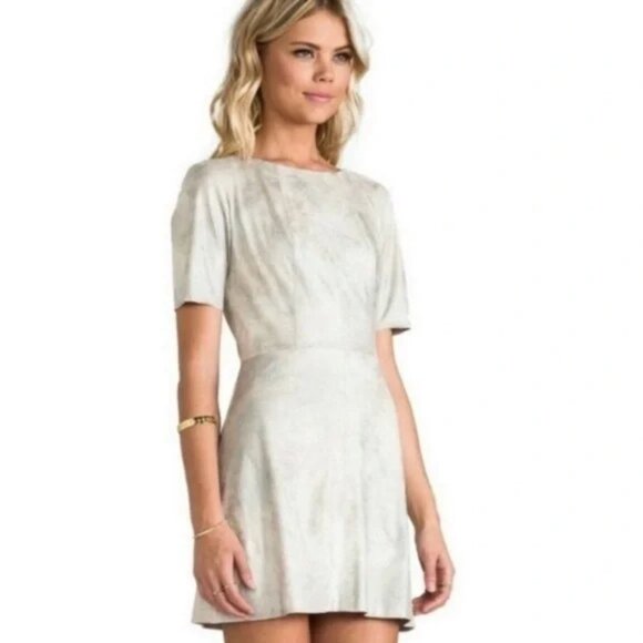 Alexis Silver Haze Roman Metallic Mini Dress Size XS 41460 - Picture 3 of 10